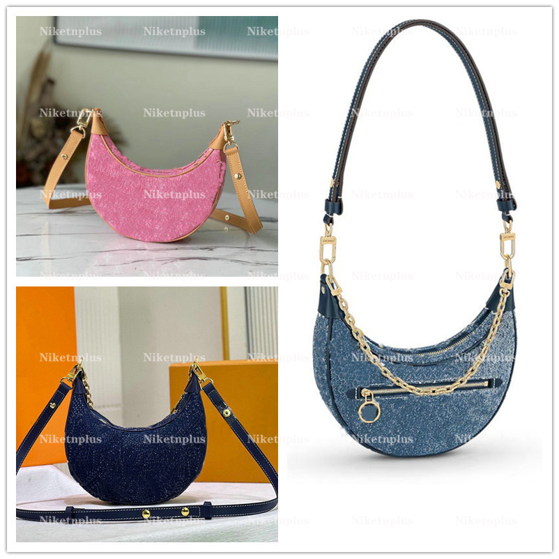 M81166 Loop Half-moon Hobo Baguette Handbag Tote 2022 Cruise Jacquard Weave Monograms Pattern faded denim Chain Navy-blue Pink Women Shoulder Bags
M81166 Loop Half-moon Hobo Baguette Handbag Tote 2022 Cruise Jacquard Weave Monograms Pattern faded denim Chain Navy-blue Pink Women Shoulder Bags