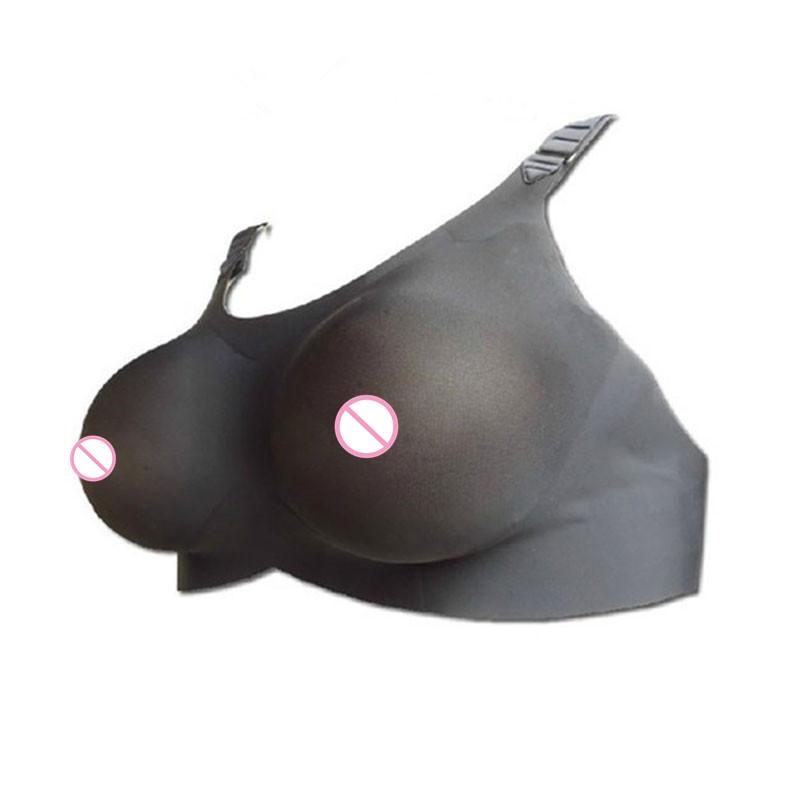 B5 Hot Selling Silicone False Breast Form Push Up Bra for Crossdresser Seamless 1 Piece Style for Fake Boobs