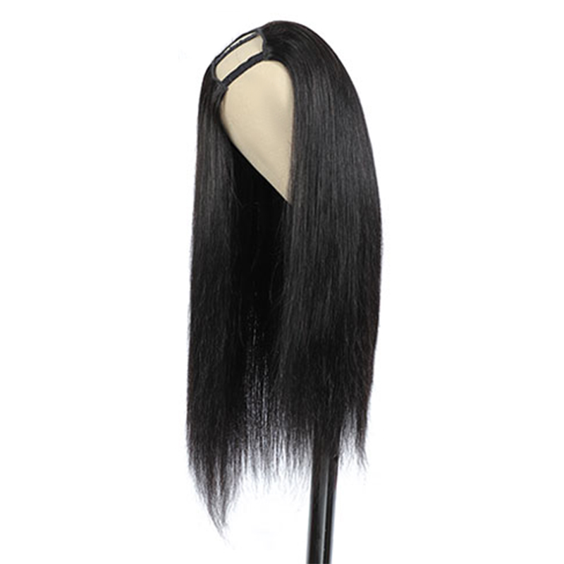 150% Glueless Straight U Part Wigs Malaysian Human Wig Hine Made Remy Hair Wigs U Part
