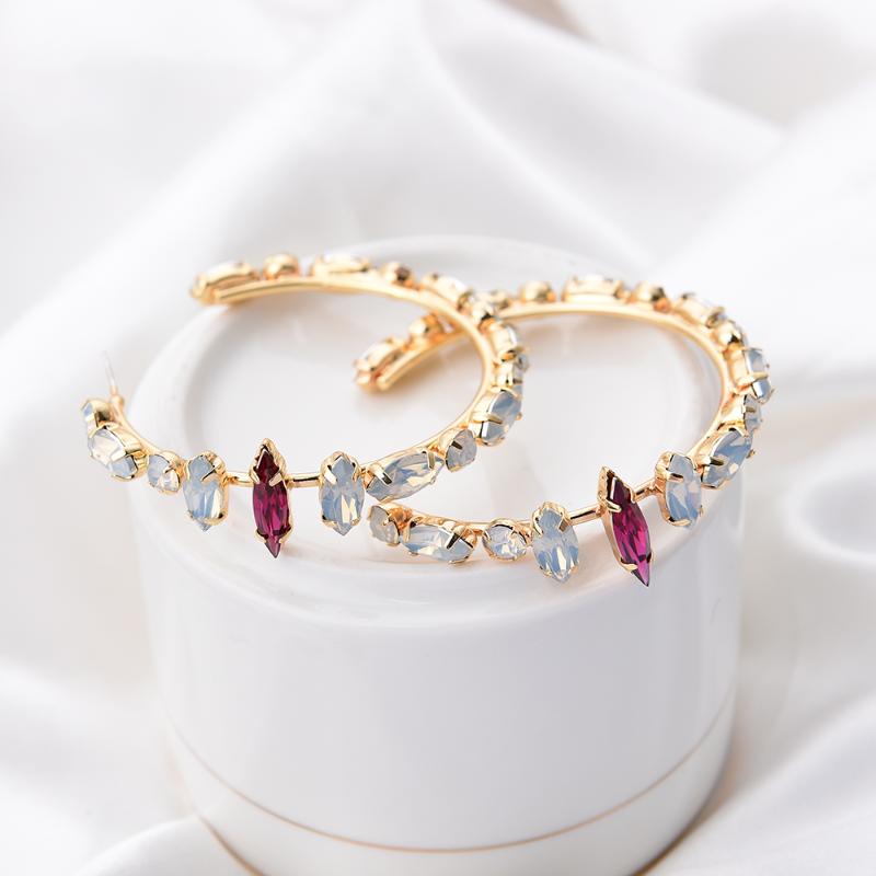 Ztech 50mm Diameter Alloy Crystal Punk Hoop Earrings Fashion Jewelry Statement Earrings For Women Brincos Round Wholesale Gift
Ztech 50mm Diameter Alloy Crystal Punk Hoop Earrings Fashion Jewelry Statement Earrings For Women Brincos Round Wholesale Gift