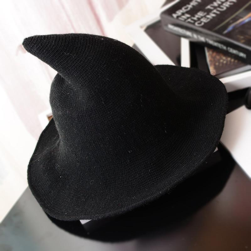 Witch Hat Diversified Along The Sheep Wool Cap Knitting Fisherman Hat Female Fashion Witch Pointed Basin Bucket for Halloween
Witch Hat Diversified Along The Sheep Wool Cap Knitting Fisherman Hat Female Fashion Witch Pointed Basin Bucket for Halloween