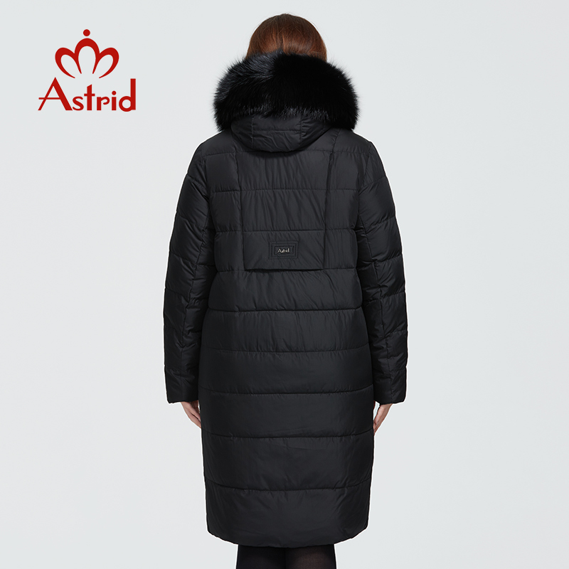 Astrid New Winter Women's coat women long warm parka Jacket with fox fur hooded large sizes Bio-Down female clothing 9172 201019