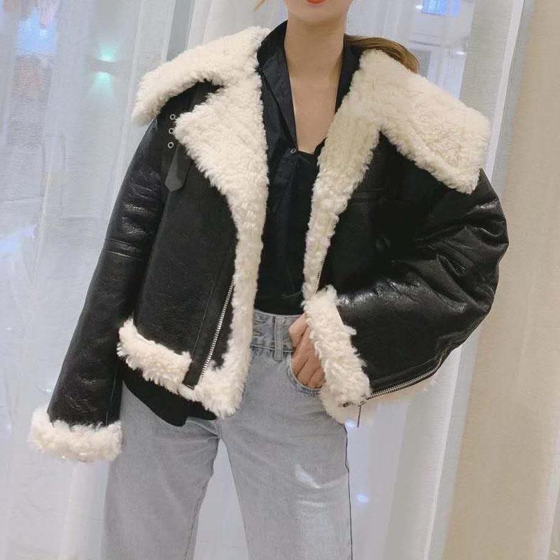 Double-Faced Fur Women Coat Winter Short Natural Real Lamb Wool Jacket Plus Size Outerwear Oversized Collar Thick Warm
Double-Faced Fur Women Coat Winter Short Natural Real Lamb Wool Jacket Plus Size Outerwear Oversized Collar Thick Warm