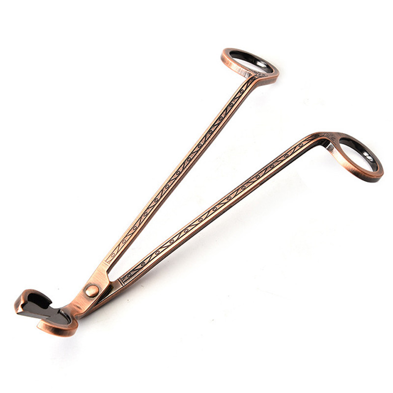 New 50pcs 18cm Stainless Steel Candle Scissors Wick Trimmer Snuffers Gift Oil Lamp Trim Scissor Cutter Snuffer Tool Tools