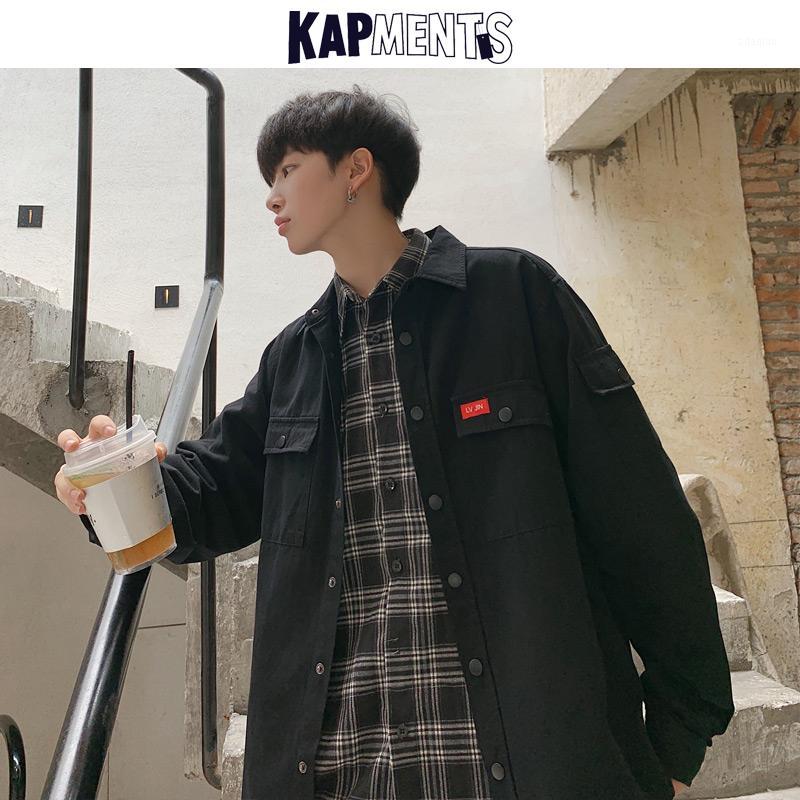 KAPMENTS Men Harajuku Long Sleeve Cargo Shirt 2020 Mens Solid Pockets Streetwear Loose Shirts Male Korean Hip Hop Kpop Clothing1, Black
KAPMENTS Men Harajuku Long Sleeve Cargo Shirt 2020 Mens Solid Pockets Streetwear Loose Shirts Male Korean Hip Hop Kpop Clothing1, Black