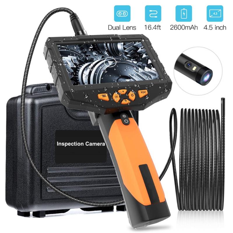 4.5 inch 5.5mm 1080P Dual Lens Handheld Endoscope Double Camera Inspection Borescope 1M Otoscope
4.5 inch 5.5mm 1080P Dual Lens Handheld Endoscope Double Camera Inspection Borescope 1M Otoscope