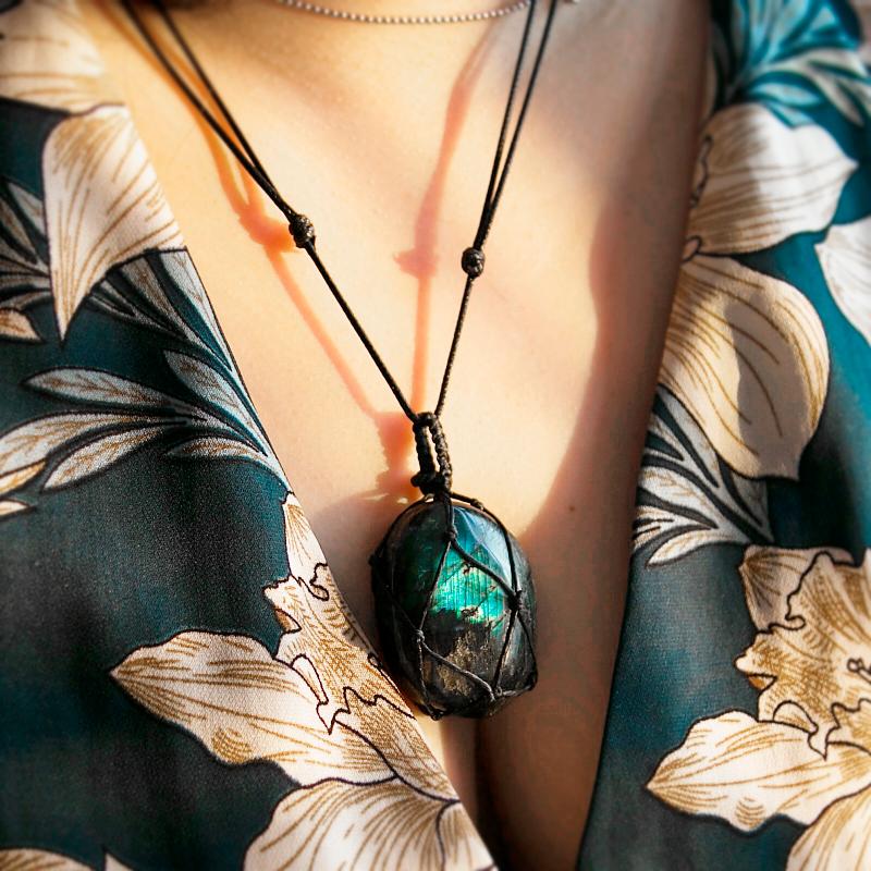Women Necklace Natural Stone Labradorite Pendant Wrap braid Necklace Yoga macrame Energy gift drop shipping
Women Necklace Natural Stone Labradorite Pendant Wrap braid Necklace Yoga macrame Energy gift drop shipping