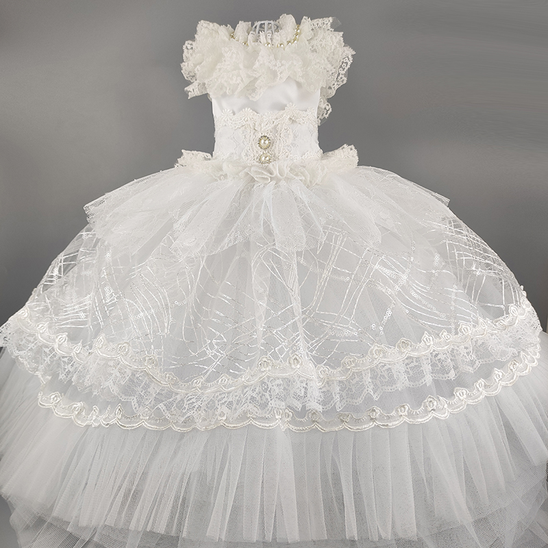 Free Shipping Handmade Dog Clothes Luxury Dog Wedding Dress Classic White Gown Nightgown Chapel Train Pets Yorkie Photography, As picture
Free Shipping Handmade Dog Clothes Luxury Dog Wedding Dress Classic White Gown Nightgown Chapel Train Pets Yorkie Photography, As picture
