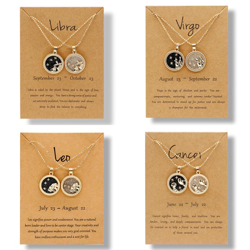 12 Constellation Pendant Necklace for Women Men Star Zodiac Sign Necklace Leo Libra Aries Wish Card Fashion Couple Jewelry Gift
12 Constellation Pendant Necklace for Women Men Star Zodiac Sign Necklace Leo Libra Aries Wish Card Fashion Couple Jewelry Gift
