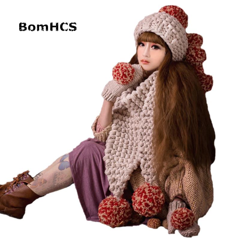 BomHCS Beanie+Gloves+Scarf (3PCS) Lovely Women Girl Winter Warm Knit Handmade Hat Caps
BomHCS Beanie+Gloves+Scarf (3PCS) Lovely Women Girl Winter Warm Knit Handmade Hat Caps
