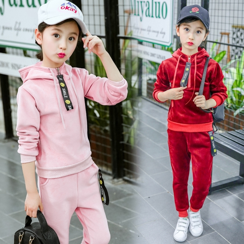 Sports Girls Clothes Set Gold Velvet Girls Suit Hoodies+Pants 2 Pcs Spring Children's Set Teen Girls Clothes Suit 4 6 8 12 Years 201031, Pink
Sports Girls Clothes Set Gold Velvet Girls Suit Hoodies+Pants 2 Pcs Spring Children's Set Teen Girls Clothes Suit 4 6 8 12 Years 201031, Pink