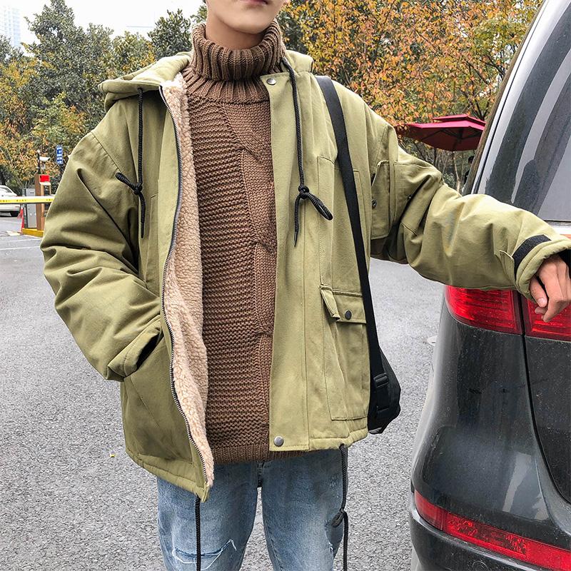 Winter Thick Lamb Fur Jacket Men's Parka Warm Fashion Casual Hooded Coat Men Streetwear Loose Korean Short Coat Mens Clothes, Gray
Winter Thick Lamb Fur Jacket Men's Parka Warm Fashion Casual Hooded Coat Men Streetwear Loose Korean Short Coat Mens Clothes, Gray