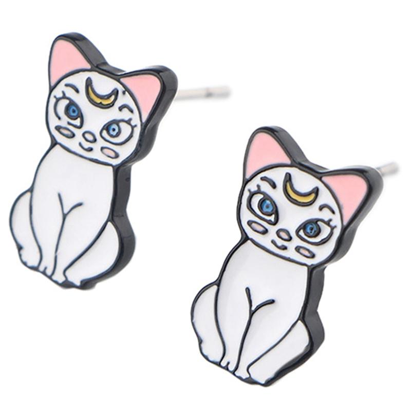 2021 Hot Sailor Moon Cat Cute Cartoon Anime Ear Stud Earrings For Womens kids Enamel pierce Earrings Jewelry Gifts for Girls
2021 Hot Sailor Moon Cat Cute Cartoon Anime Ear Stud Earrings For Womens kids Enamel pierce Earrings Jewelry Gifts for Girls