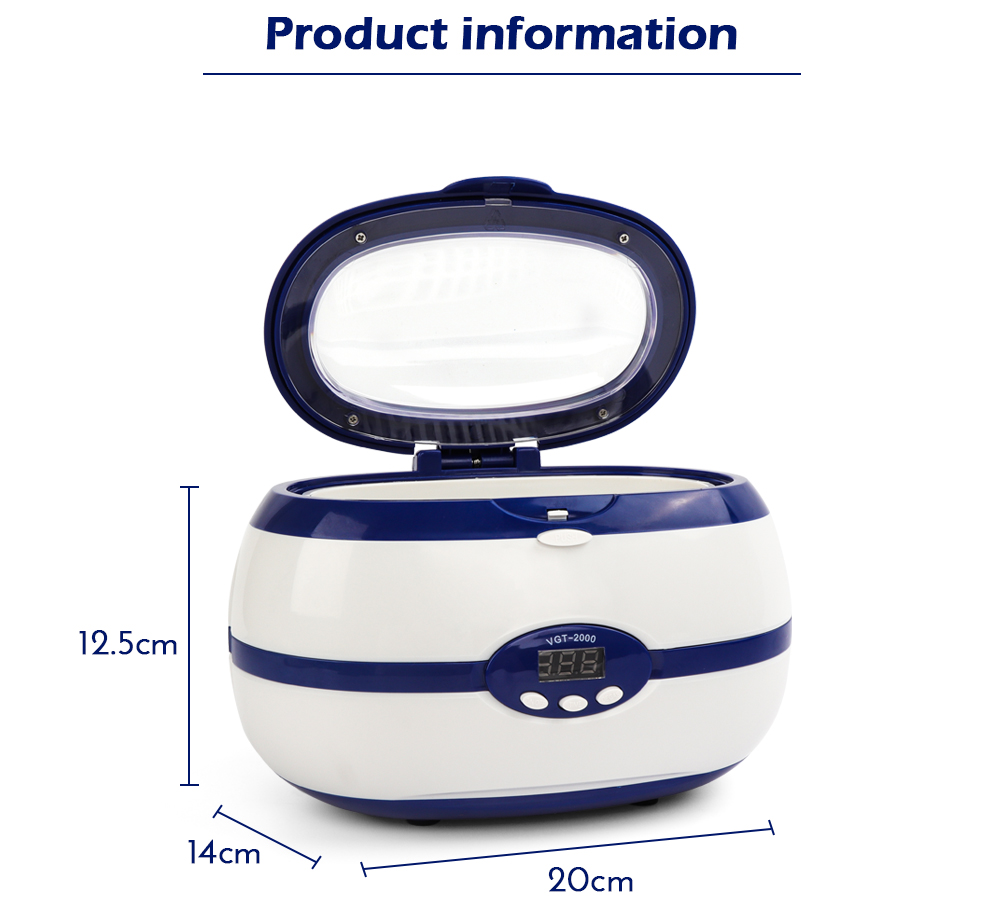 Nail Art Equipment Ultrasonic Sterilizer For Manicure Tools Professional Washing Jewelry Watch Ring Glasses