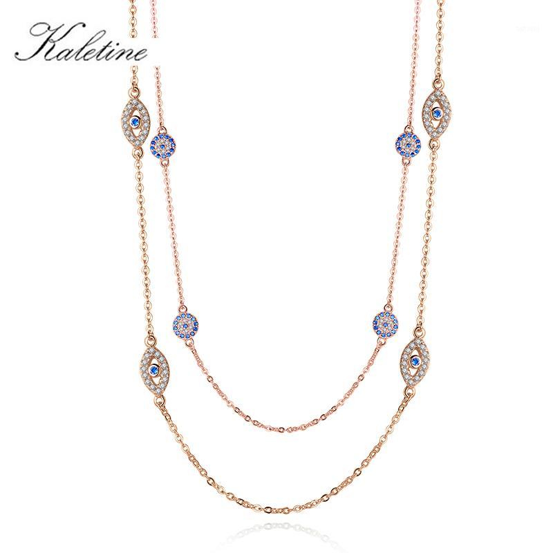 KALETINE 925 Sterling Silver Turkish Evil Eye Blue Clear Zirconia Pendant Necklace Women Girl Choker Student Fashion Jewelry1
KALETINE 925 Sterling Silver Turkish Evil Eye Blue Clear Zirconia Pendant Necklace Women Girl Choker Student Fashion Jewelry1