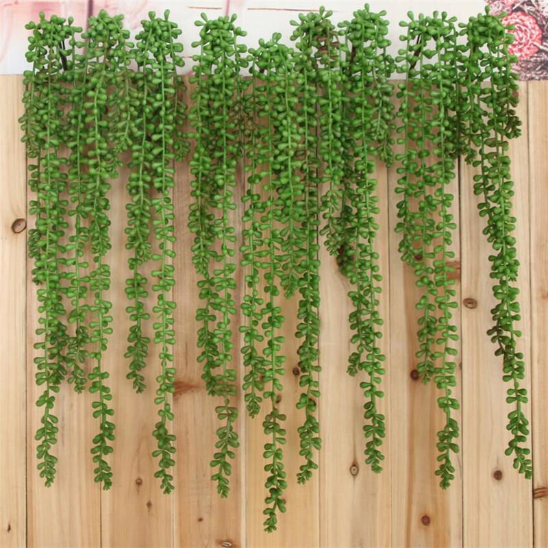 Flone Artificial Succulents Lover Tears Green Rattan Wall Hangings Simulation Plant Flower Branch Home Party Leisure Decor Plant 
Flone Artificial Succulents Lover Tears Green Rattan Wall Hangings Simulation Plant Flower Branch Home Party Leisure Decor Plant