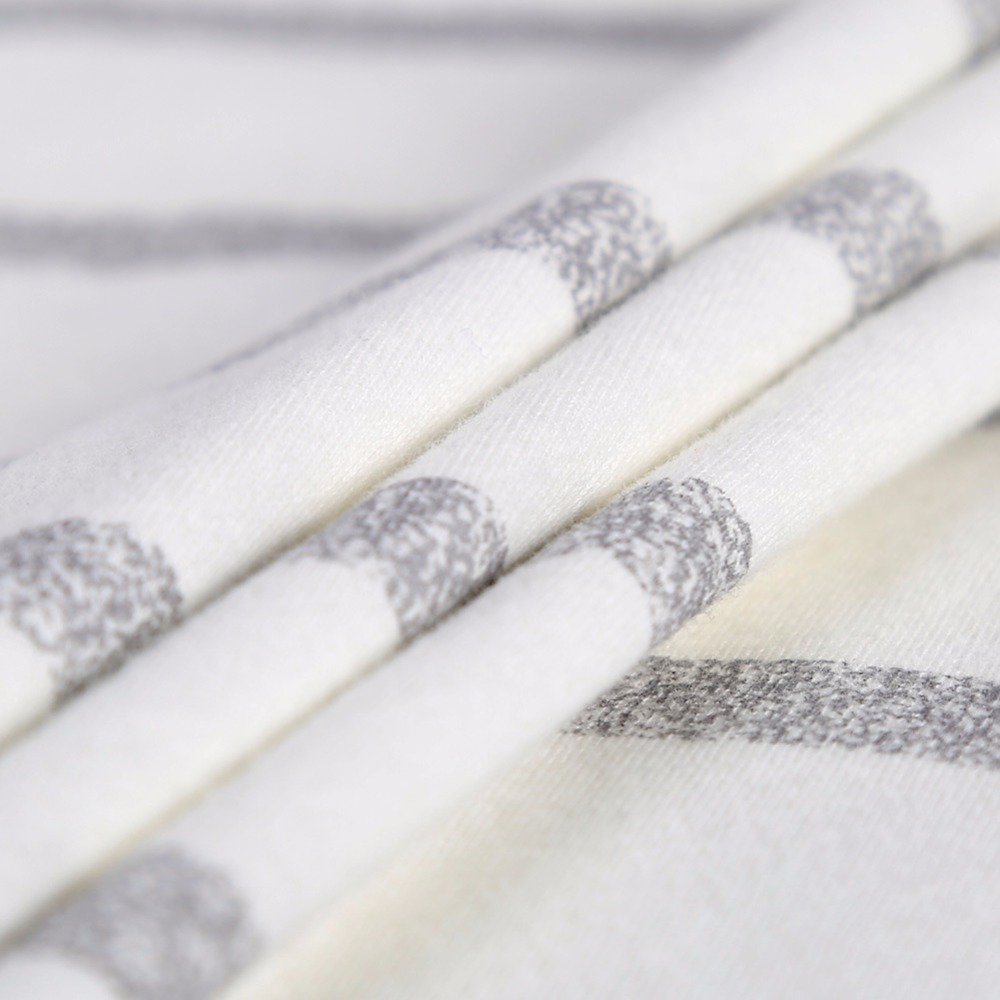 Pajama Set Cotton Gray Striped O-neck Sleepwear Couple Home Clothes Plus Size High Quality Male Underwear Set 201109