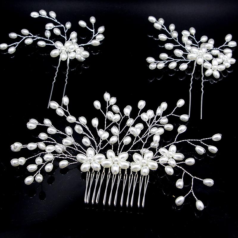 3pcs Set Pearls Hair Combs Pins for Bridal Hair Jewelry Women Wedding Fashion Accessories Handmade Hairwear for Party ML001
3pcs Set Pearls Hair Combs Pins for Bridal Hair Jewelry Women Wedding Fashion Accessories Handmade Hairwear for Party ML001
