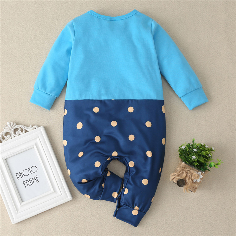 bunvel Spring Kids Baby Girls Boy Long Sleeve Jumpsuit Cartoon Tiger Printed Patchwork Outfits Clothes Rompers Baby Costume 2020 Y1221