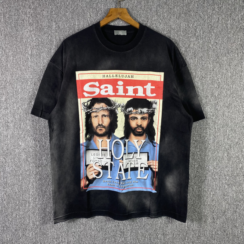 T-Shirts Tee Apparel Men Womens Vintage Short Sleeve Saint Printed High Quality T Shirt Real Pics, Fg black
T-Shirts Tee Apparel Men Womens Vintage Short Sleeve Saint Printed High Quality T Shirt Real Pics, Fg black