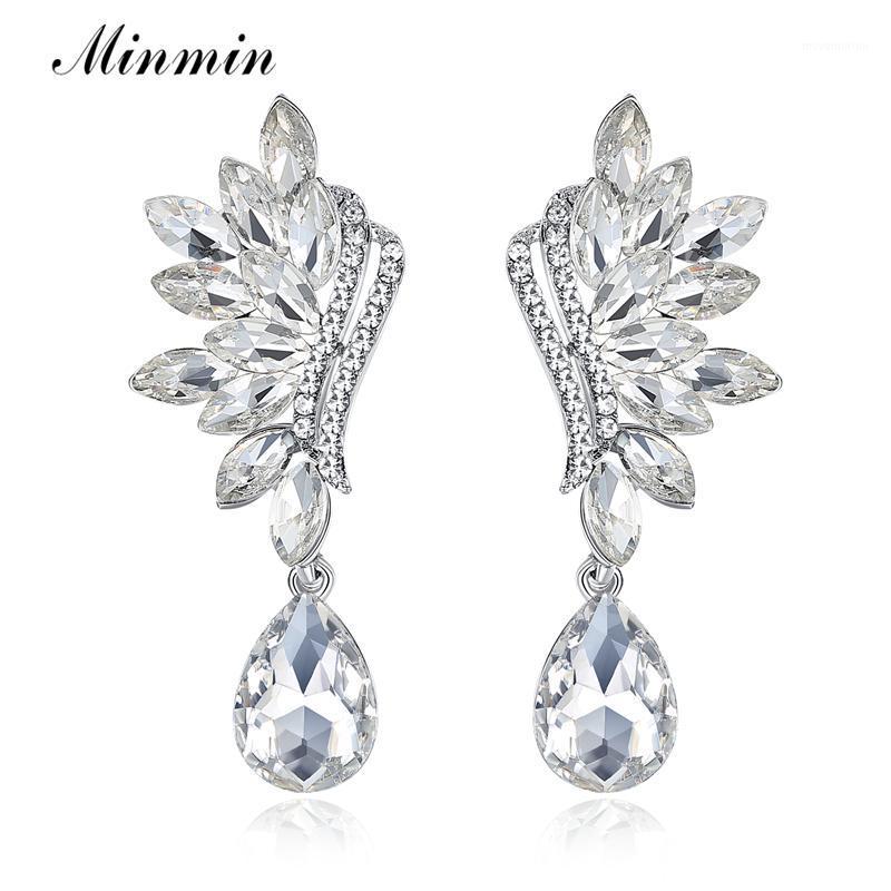 Minmin Horse Eyes Leaf Shape Wedding Drop Earrings Sparkling Silver Color Crystal Teardrop Hanging Earrings Women Jewelry EH10431
Minmin Horse Eyes Leaf Shape Wedding Drop Earrings Sparkling Silver Color Crystal Teardrop Hanging Earrings Women Jewelry EH10431