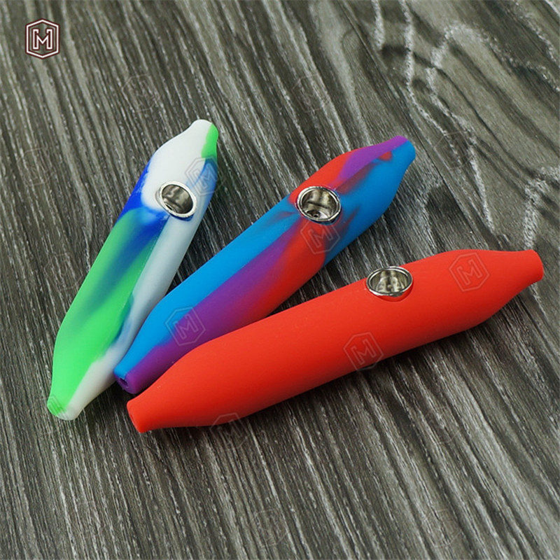 Newest Colorful Silicone Smoking Pipe Hand pipe Easy Carry Clean Innovative Design High Quality Metal Bowl Silicone wee smoking pipes water
Newest Colorful Silicone Smoking Pipe Hand pipe Easy Carry Clean Innovative Design High Quality Metal Bowl Silicone wee smoking pipes water