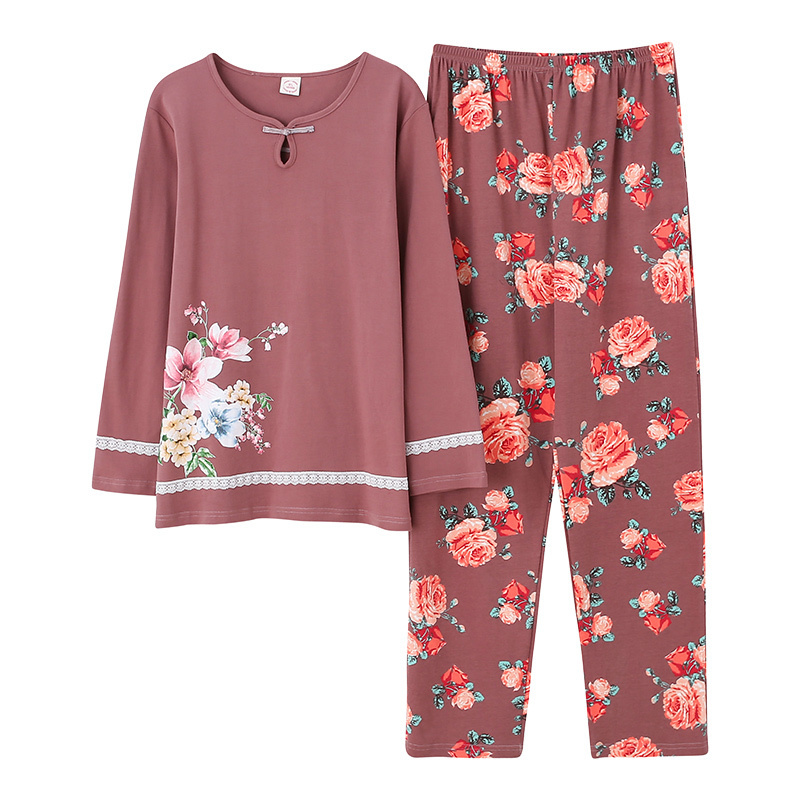 Autumn winter women pyjamas home clothes plus size sleepwear set long sleeve pajamas for women pijama sets 100 cotton pijamas 201113