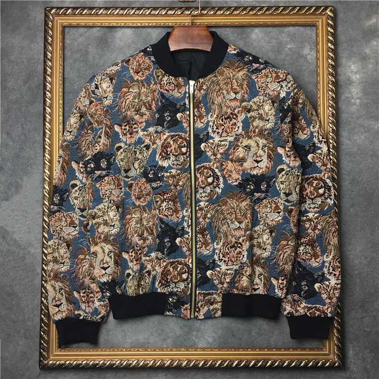 2021 New Male Luxury Lion Leopard Tiger Sleeve High Jackets Abstract Digital Jacket # N376 OFVC
2021 New Male Luxury Lion Leopard Tiger Sleeve High Jackets Abstract Digital Jacket # N376 OFVC