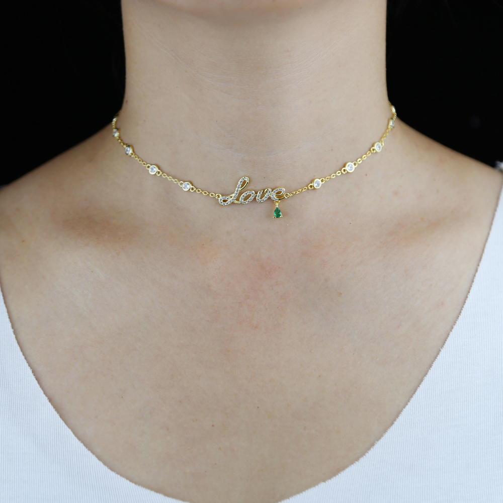 High Quality Women Wedding Love Pendant Bracelet with Cz Paved Station Chain Boho Wrap Bracelet for Wedding Jewelry Wholesale