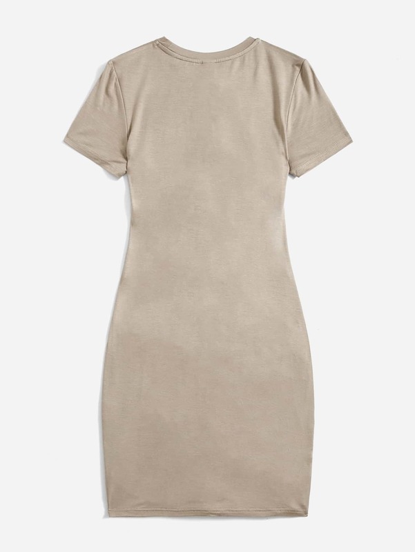 Teen Girls Drawstring Fitted Dress SHE