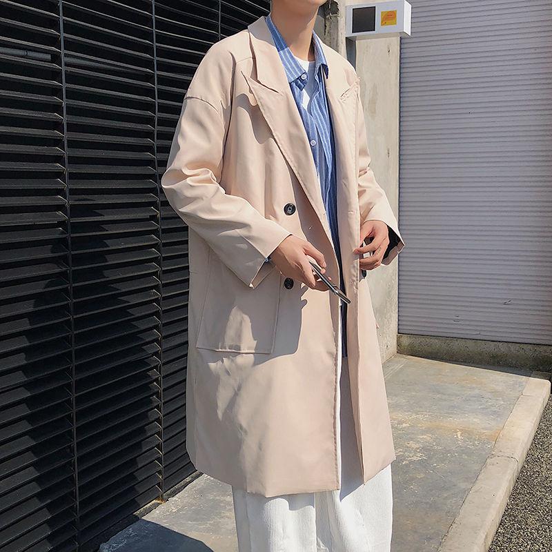 Korean Style Trench Coat Men's Fashion Casual Oversize Long Coat Men Streetwear Loose Autumn Windbreaker Jacket Mens Overcoat, Khaki
Korean Style Trench Coat Men's Fashion Casual Oversize Long Coat Men Streetwear Loose Autumn Windbreaker Jacket Mens Overcoat, Khaki