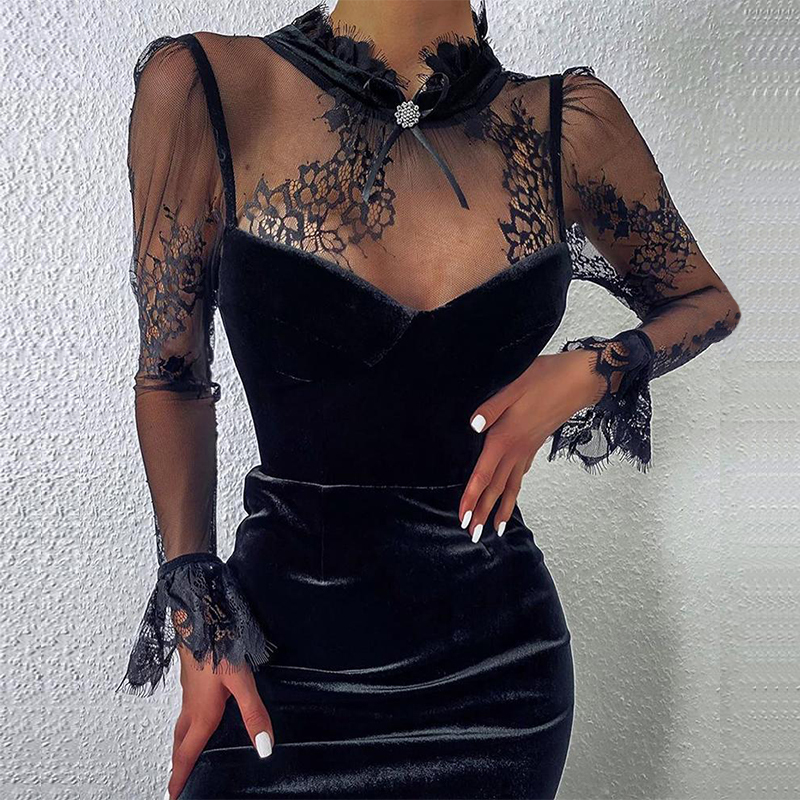 2021 New Women Spring Lace Mesh Patchwork Sexy Chic Hollow Out Bodycon Female Autumn Long Sleeve Slim Mini Party Vestidos Fxb2, Black
2021 New Women Spring Lace Mesh Patchwork Sexy Chic Hollow Out Bodycon Female Autumn Long Sleeve Slim Mini Party Vestidos Fxb2, Black