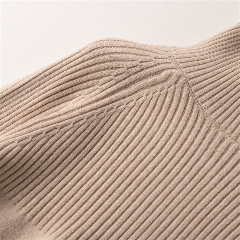 High quality turtleneck ladies winter pullover cashmere solid knit fall fashion sweater 201222