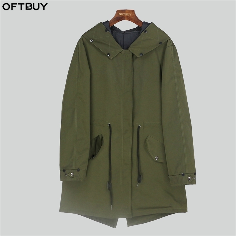 OFTBUY Waterproof Long Parka Shell Can Match Fur Liner and Fur Collar 201217