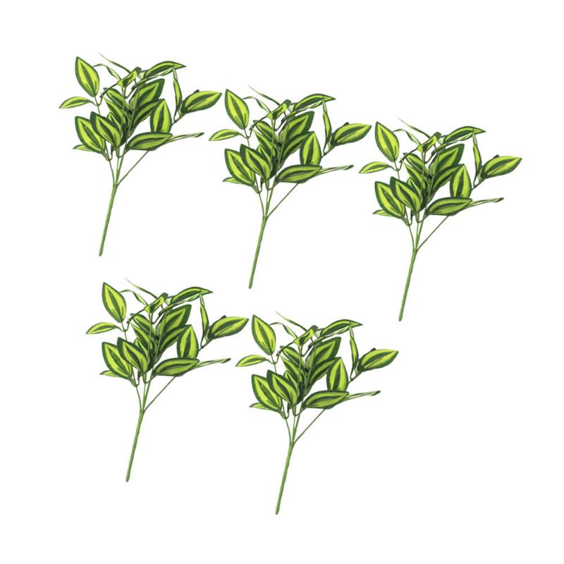 5pcs Vivid Simulation Plant Lifelike 5-Branch Green Plant Leaf Photography Props DIY Craft for Home Decoration
5pcs Vivid Simulation Plant Lifelike 5-Branch Green Plant Leaf Photography Props DIY Craft for Home Decoration