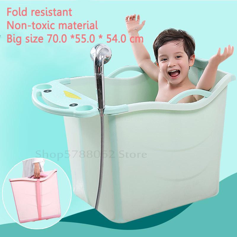 Big Folding Portable Bathtub Insulated Bath Tub for babychild PP+TPE grade non-toxic material Fold resistant Withstool
Big Folding Portable Bathtub Insulated Bath Tub for babychild PP+TPE grade non-toxic material Fold resistant Withstool