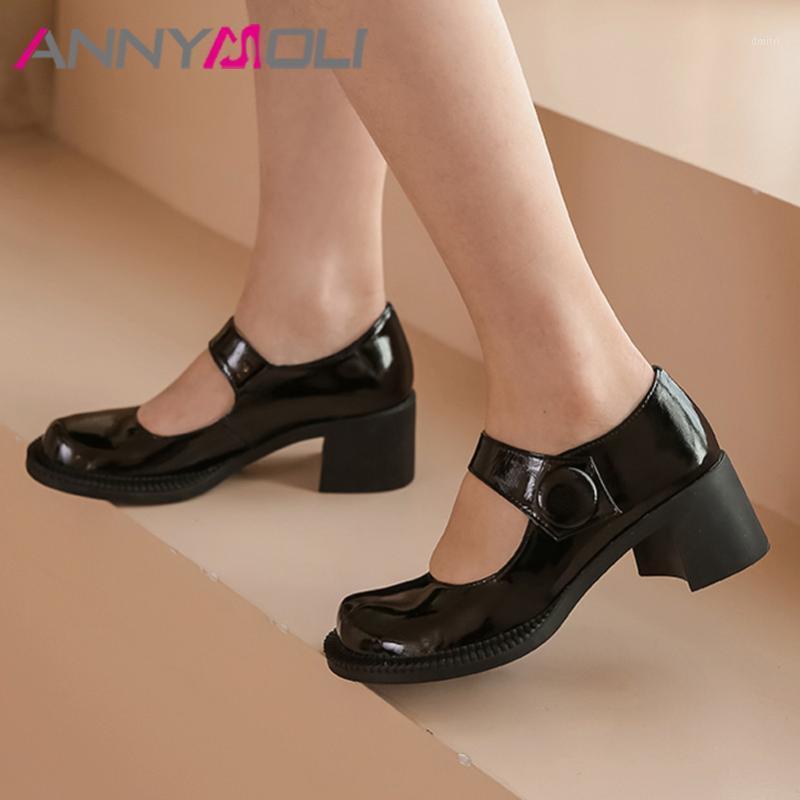 ANNYMOLI Mary Janes Women Shoes Genuine Leather High Heel Pumps Round Toe Block Heels Buckle Footwear Ladies Autumn White Black1, Black 1
ANNYMOLI Mary Janes Women Shoes Genuine Leather High Heel Pumps Round Toe Block Heels Buckle Footwear Ladies Autumn White Black1, Black 1