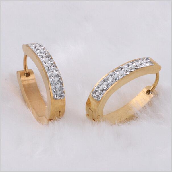 3pcs)Romantic Men Women Gothic Rock Gold Earrings Stainless Steel Crystal Hoop Earring BC-0004
3pcs)Romantic Men Women Gothic Rock Gold Earrings Stainless Steel Crystal Hoop Earring BC-0004