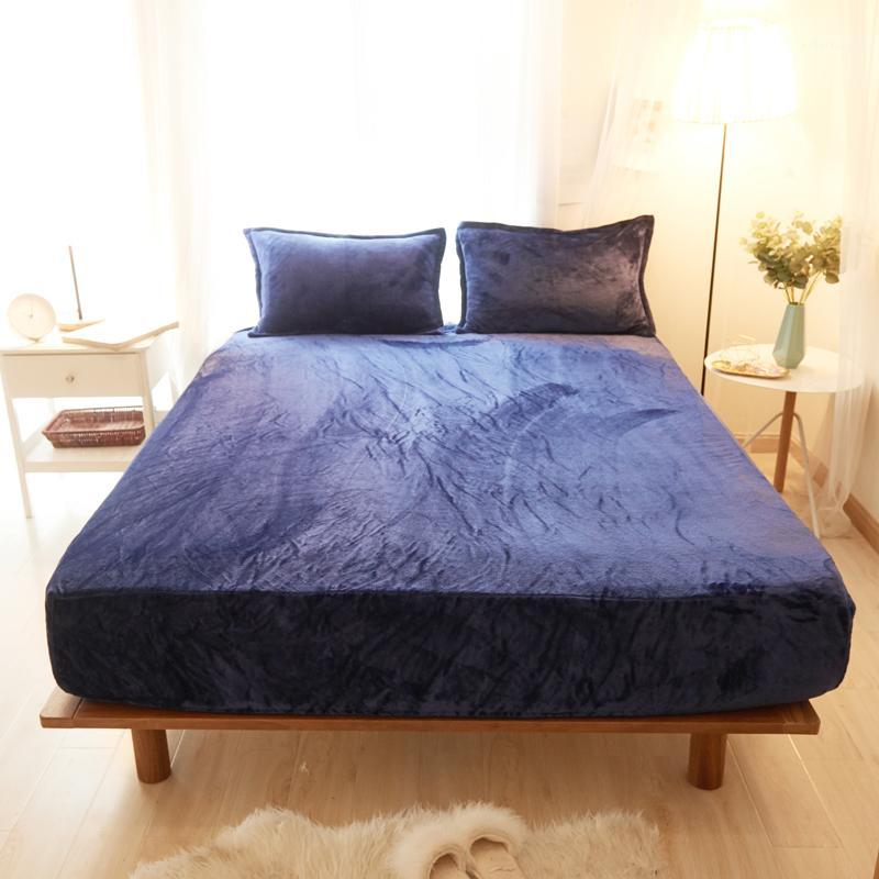 Dark Blue Solid Color Flannel Fabric 3Pcs Bed Sheet With Pillowcase Bed Linen Mattress Covers Fitted Sheet Sets With Elastic1, 03
Dark Blue Solid Color Flannel Fabric 3Pcs Bed Sheet With Pillowcase Bed Linen Mattress Covers Fitted Sheet Sets With Elastic1, 03