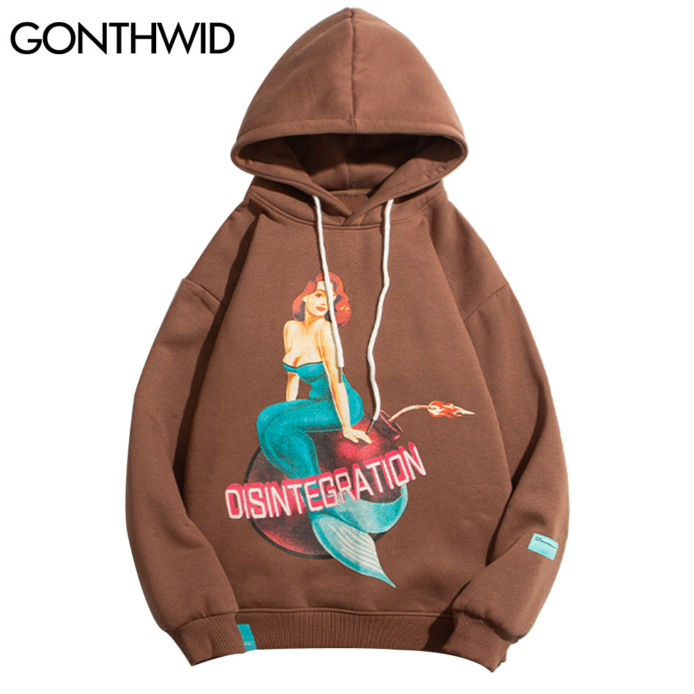 Creative Mermaid Bomb Print Hoodies Sweatshirts Streetwear 2020 Mens Harajuku Hip Hop Casual Pullover Hooded Tops Male, White
Creative Mermaid Bomb Print Hoodies Sweatshirts Streetwear 2020 Mens Harajuku Hip Hop Casual Pullover Hooded Tops Male, White
