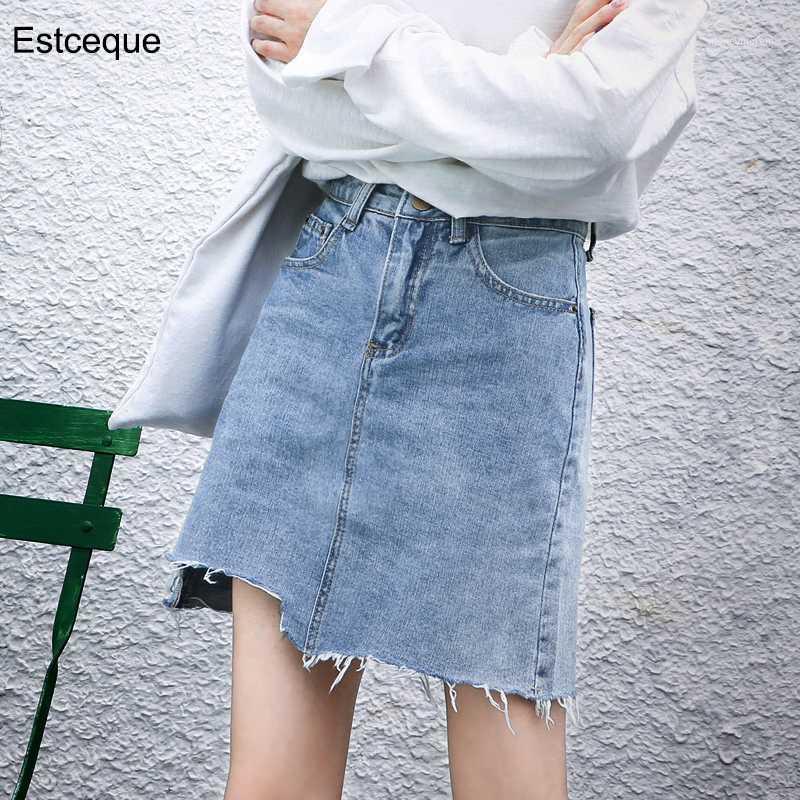 2XL Vintage High Waist Denim Skirts Female Summer 2020 New Blue Mini Skirt Women A-line Irregular Half-length Jeans Skirt1
2XL Vintage High Waist Denim Skirts Female Summer 2020 New Blue Mini Skirt Women A-line Irregular Half-length Jeans Skirt1