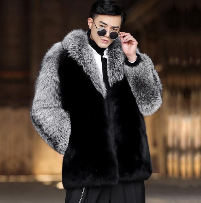 Autumn faux leather jacket mens fur leather coat men loose jackets warm mid-length clothes casual winter thicken, Black
Autumn faux leather jacket mens fur leather coat men loose jackets warm mid-length clothes casual winter thicken, Black
