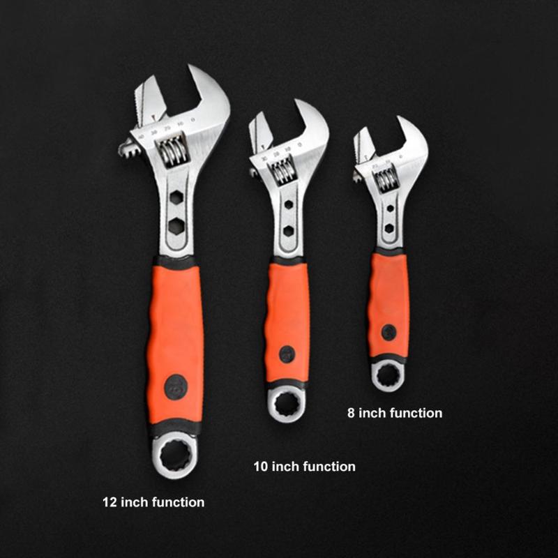 8/10/12 Inch Wrench Chromium Vanadium Alloy Wrench Repair Tool Multifunctional Non-slip Spanner Hand Tools
8/10/12 Inch Wrench Chromium Vanadium Alloy Wrench Repair Tool Multifunctional Non-slip Spanner Hand Tools
