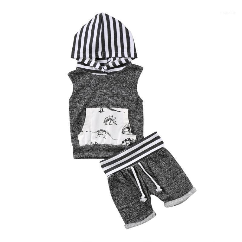2019 new casual Toddler Kids Baby Boy sleeveless striped hooded tank Tops+Shorts Pants 2pcs kid Outfit Dinosaur Clothes Set1, As pic
2019 new casual Toddler Kids Baby Boy sleeveless striped hooded tank Tops+Shorts Pants 2pcs kid Outfit Dinosaur Clothes Set1, As pic