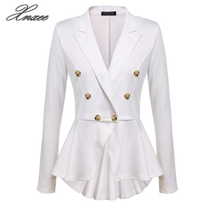 2020 Women Double Breasted Gold Button Blazer Ladies Coat Formal Jacket, Black
2020 Women Double Breasted Gold Button Blazer Ladies Coat Formal Jacket, Black