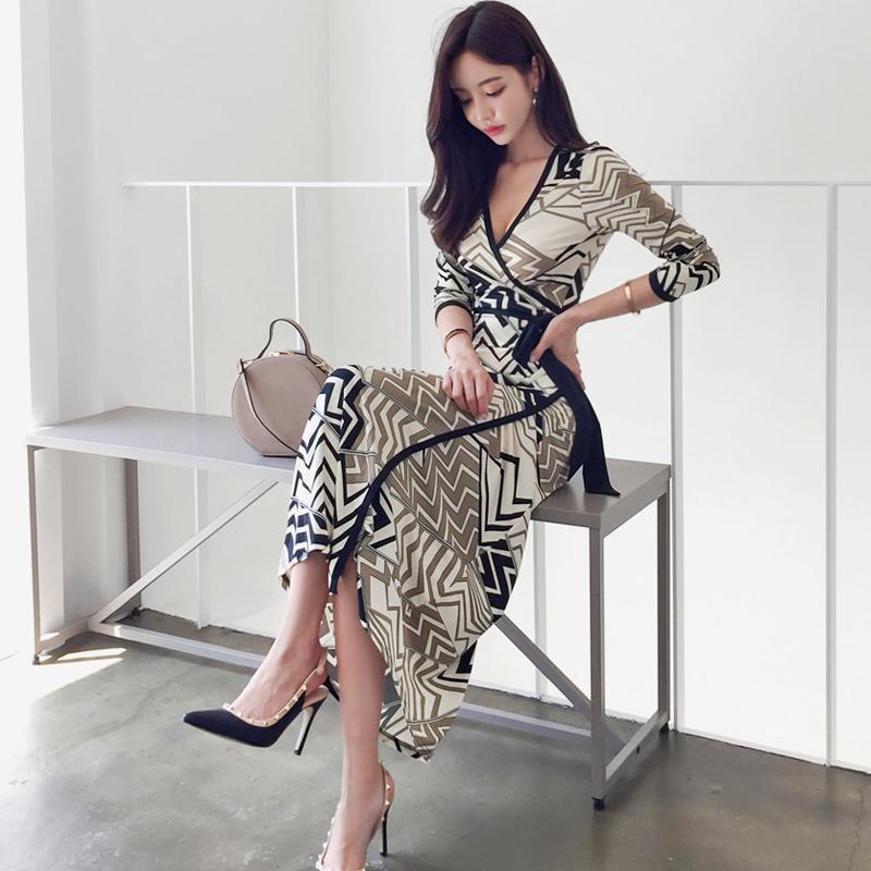 Women Wrap Dress Summer Office Ladies Long Dress V Neck Three Quarter Sleeve Package Hip Vestidos ElegantA7940, Geometric print
Women Wrap Dress Summer Office Ladies Long Dress V Neck Three Quarter Sleeve Package Hip Vestidos ElegantA7940, Geometric print