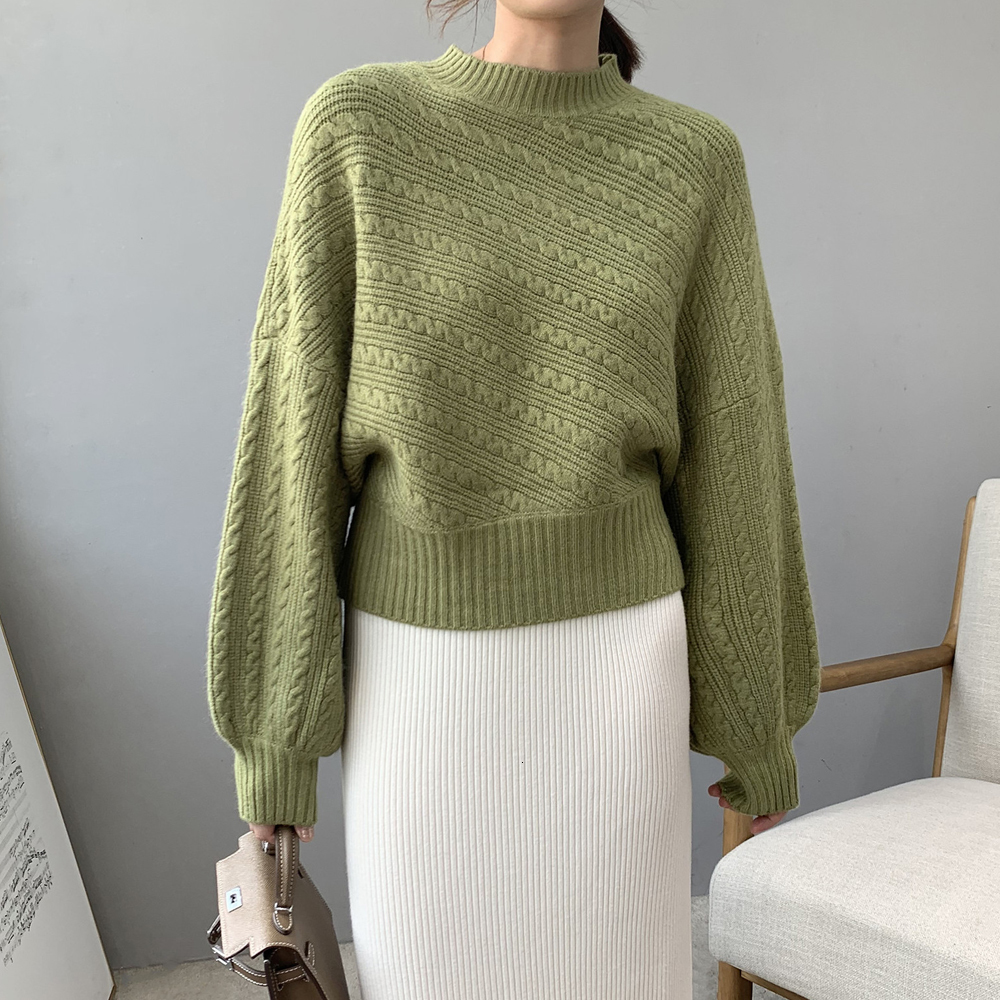 2021 New and Vintage Knitted Stand Collar Batwing Sleeve Women Sweater Thick Pullovers Pull Femme Tricot Evzu, Burgundy
2021 New and Vintage Knitted Stand Collar Batwing Sleeve Women Sweater Thick Pullovers Pull Femme Tricot Evzu, Burgundy