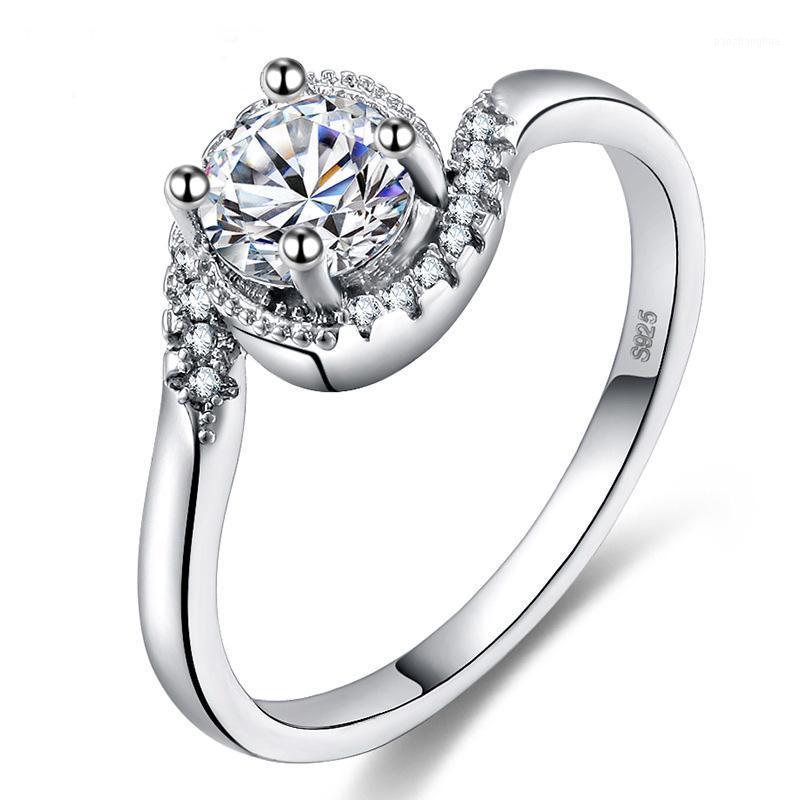 Wedding Rings Silver Color Ring Classical Surround Fashion Crystal Engagement Tail For Gift Women CZ Party Jewelry, Slivery;golden
Wedding Rings Silver Color Ring Classical Surround Fashion Crystal Engagement Tail For Gift Women CZ Party Jewelry, Slivery;golden
