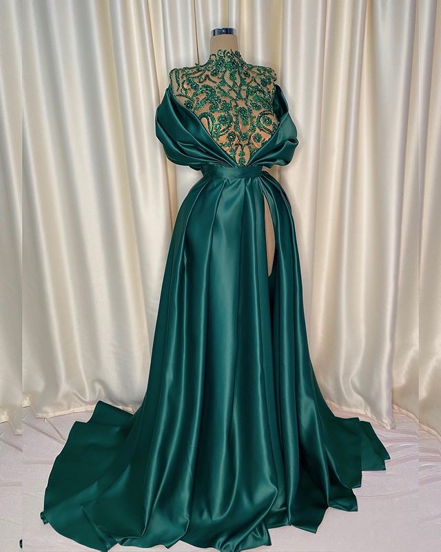 Aso Ebi 2021 Arabic Green Stylish Lace Evening Dresses High Split Crystals Prom Dresses Satin Formal Party Second Reception Gowns ZJ296, Light sky blue
Aso Ebi 2021 Arabic Green Stylish Lace Evening Dresses High Split Crystals Prom Dresses Satin Formal Party Second Reception Gowns ZJ296, Light sky blue