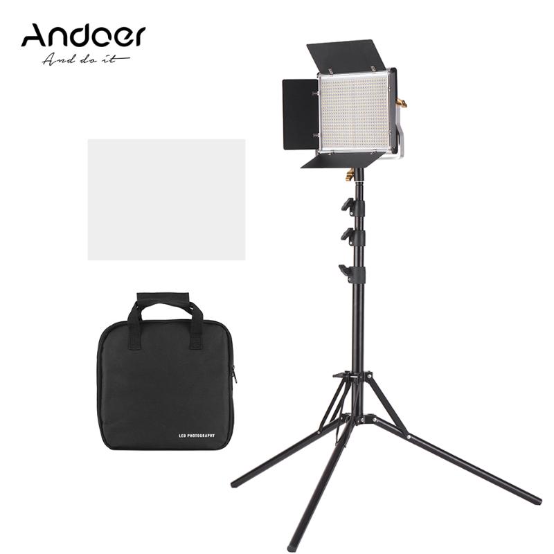 Andoer LED Video Light and 78.7 Inches Stand Kit Dimmable 660 LED Bulbs Bi-Color Light Panel 3200-5600K for Studio Photography
Andoer LED Video Light and 78.7 Inches Stand Kit Dimmable 660 LED Bulbs Bi-Color Light Panel 3200-5600K for Studio Photography